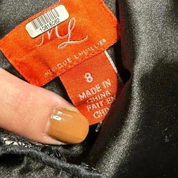 Monique Lhuillier A-Line Lace Pattern Mini Dress size 8 - Picture 7 of 9